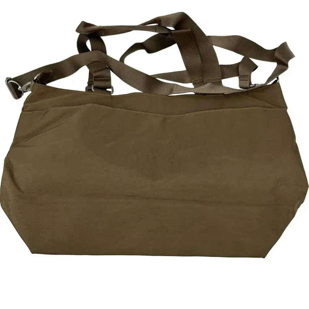 Baggallini Boulevard Tote Purse Laptop Travel Bag Brown Removable Strap